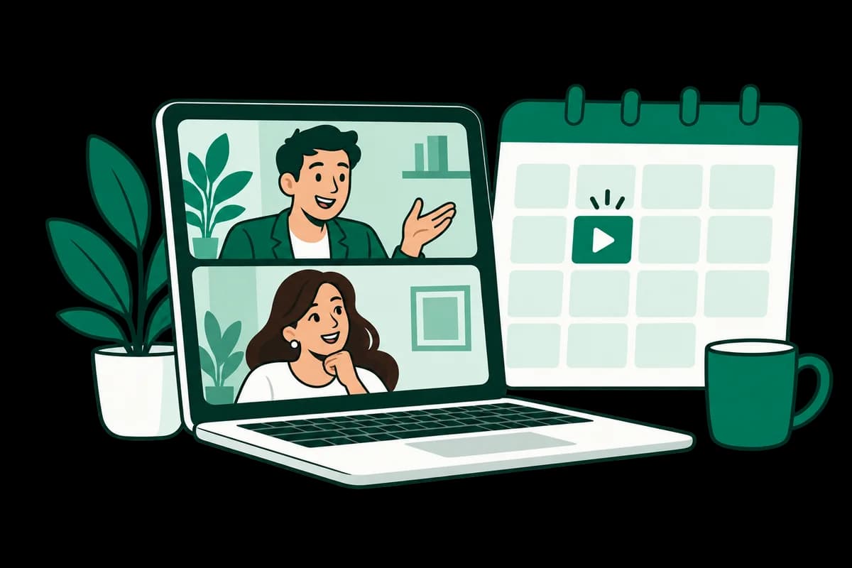 A consultant and business owner planning a product walkthrough